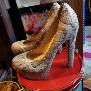 Steve Madden Snake Skin  High Heels